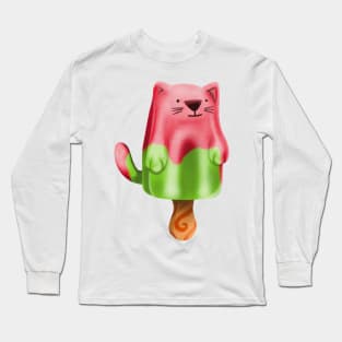 Summer time Pawsicle Long Sleeve T-Shirt